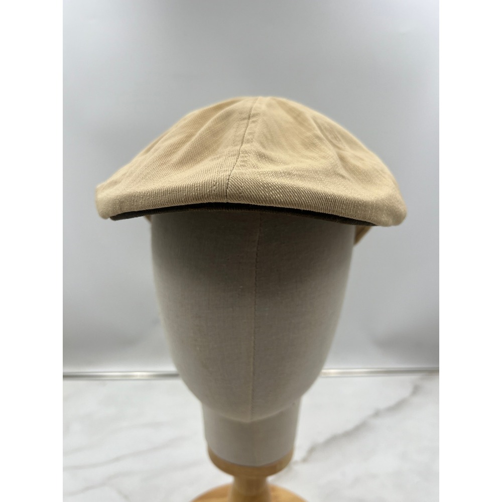 Journey Hats Newsboy Hat Men's Medium Natural Tan Cotton Driver Hat NWT